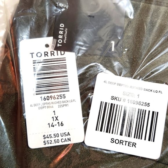 ❤️NWT VINTAGE TORRID LEGGING - FULL LENGTH - RUCHED BACK LIQUID - PLUS SIZE - Picture 6 of 12